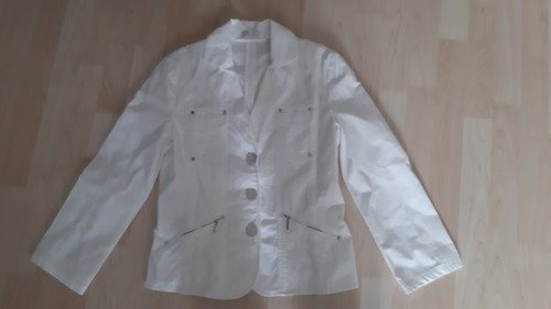 Weißer modischer blazer - weißer,