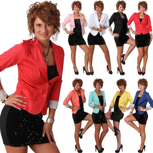 Jacke blazer streifen - 3/4,