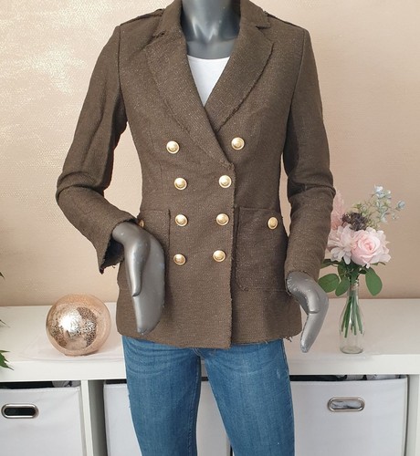 Mandarin damen boucle jacke - boucle,