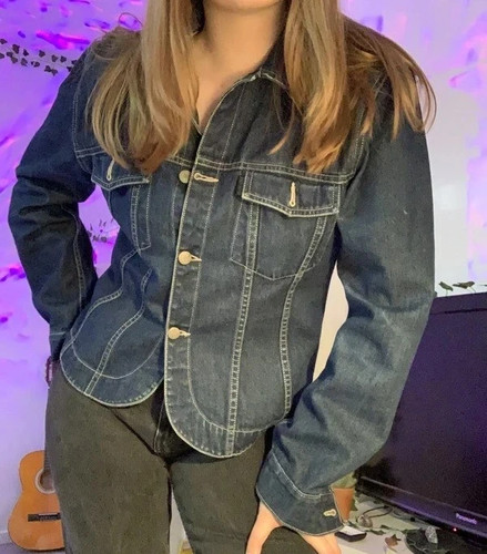 Damen jeansjacke denim blue - jeansjacke,, denim,